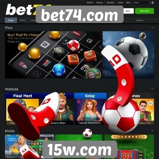 Visão geral dos jogos disponíveis no site bet74